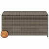Garden Storage Box Grey PE rattan Large Garden Storage Box - 4 of 4