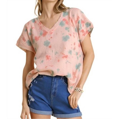Women's Tie Dye Cotton Gauze Top - umgee