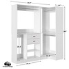 Besiost 71-In Freestanding Closet System Set with Wood Drawers, Corner Closet Organizer with Hanging Rods - 4 of 4
