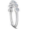 Pompeii3 1/4 Ct Diamond 7-Stone Wedding Ring 14k White Gold - 2 of 4