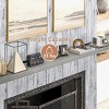 INFURNIC Decorative Wall Shelf Floating Fireplace Mantel Handmade Fir Wood Shelf with Metal Bracket, Grey, 71.75"*7.75"*2" - 4 of 4