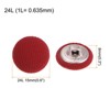 Unique Bargains DIY Craft Metal Shank Cotton Covered Round Sewing Buttons 20 Pcs - 2 of 4