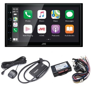 JVC KW-M56BT Digital Media Receiver 6.8" Compatible w/ Apple CarPlay & Android Auto w/ Satellite Radio Tuner and SWI-CP2 Steering Wheel Interface - 1 of 4