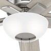 Hunter 44" Fitzgerald Lighted Ceiling Fan Brushed Nickel Finish - Modern Design with Light Kit Included for Small Spaces - 2 of 4