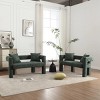 Modern Chenille Loveseat Sofa,Upholstered 2 Seater Sofa,Couch Lounge With Pillows,Sofa Benches,Accent Couch For Living Room-Cuddlewood - 3 of 4