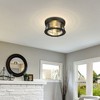 Z-Lite Cape Harbor 2 - Light Flush Mount in  Bronze - image 4 of 4