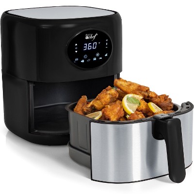 Deco Chef XL 3.7 QT Digital Air Fryer w/ 7 Smart Programs, LED Touch Screen, Oil-Less Non-Stick Basket & Recipes