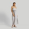 Reistor Women's Pin-striped Strappy Maxi Dress - image 2 of 4