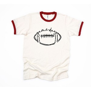 Simply Sage Market Women's Football Game Day Short Sleeve Ringer Tee - 1 of 3