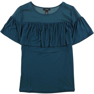 Alfani Womens Illusion Flounce Basic T-Shirt - 1 of 1