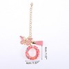 Unique Bargains Heart Sequin Letter O Butterfly Tassel Water Cup Pendant Pink 1 Pc - 2 of 4