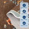 Farmhouse Washable Rug Floral Living Room Rug with Non Slip Rubber Backing, Foldable Floor Mats - 4 of 4