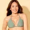 Women's Triangle Bikini Top - Shade & Shore™ Green - 3 of 4