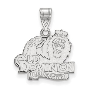 Black Bow Jewelry 10k White Gold Old Dominion Monarchs NCAA Medium Pendant - 1 of 3