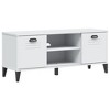 vidaXL Shoe Storage Bench White Engineered Wood, Plastic - 2 of 4