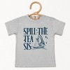 The Juniper Shop Spill The Tea Sis Boat Toddler Short Sleeve Tee - 2 of 4