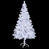 Aghana Digitals 59.1in Pre-lit White PVC Christmas Tree with LED Lights & Decorative Baubles, - 3 of 4