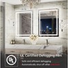 Keonjinn LED Bathroom Vanity Mirror, Front Light & Backlit, 3 Color Temperatures, Anti Fog, Double Lights Strips - 3 of 4