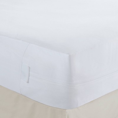 Levinsohn Textile Bed Bug Blocker Zippered All-in-One Mattress Protector, White, Queen