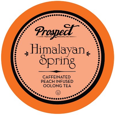 Prospect Tea Himalayan Spring Peach Infused Oolong Tea Pods for Keurig K-Cup Makers, 40 Count