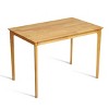 Subrtex Modern Farmhouse Square Table, Cozy Wooden Dining Table for 1-2 Persons, Ideal for Small Kitchen & Dinner Spaces - 2 of 4