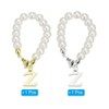 Unique Bargains Identification Handle Letter Charm Accessories Gold & Silver Tone 2 Pcs - 3 of 4