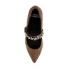 Dresden Diamante Brooch Velvet Ballerinas - 4 of 4
