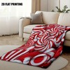 Lomsoe Candy Explosion Printed Throw Blanket, Soft Flannel Couch Cover, Modern Candy Cane Spiral Pattern, Ideal Christmas Gift. - 4 of 4