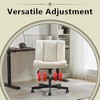 RISOKEYS Armless Desk Chairs with Wheels Office Chair with Technical Cloth Adjustable Swivel Task Chairs for Home Base,for Living Room Bedroom - 2 of 4