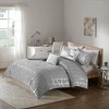Sapphtopaz Metallic Printed Comforter Set Bedding Set Contemporary Soft Microfiber Fabric Quilt Set, Machine Washable - 3 of 4