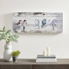 30" x 12" Perched Birds Hand Painted Wood Plank White/Gray - 3 of 4