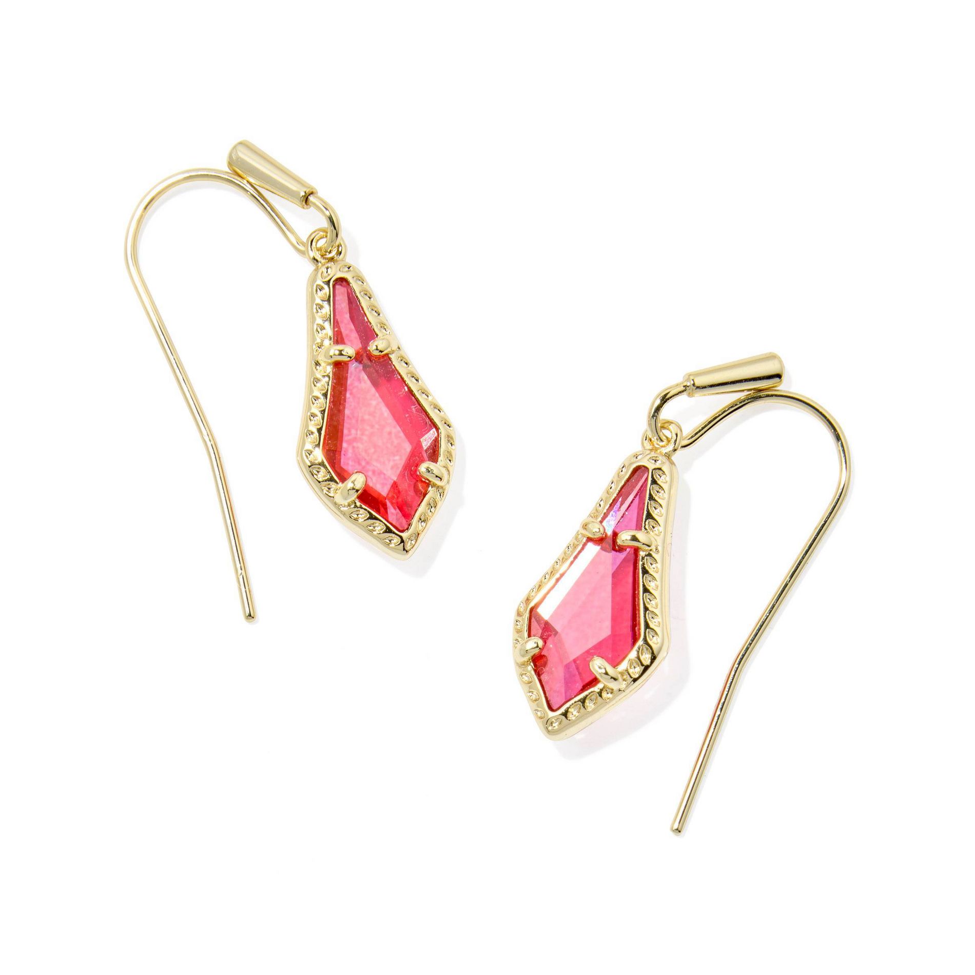 Kendra Scott Jesse Small Drop Earrings - Rose Dichroic Glass