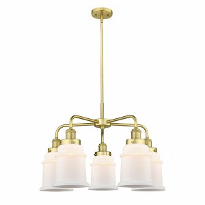 Canton - 5 Light Stem Hung Chandelier In Industrial Style-16.25 Inches Tall and 24 Inches Wide - 1 of 1