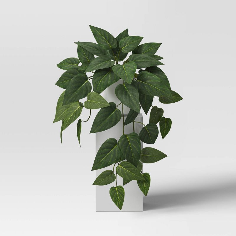 Artificial Philodendron Plant in Modern Ceramic Pot - Threshold&#8482;, 1 of 6