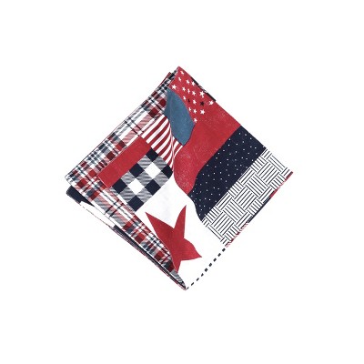 C&F Home Benji Cotton Reversible July 4th Napkin Set of 6