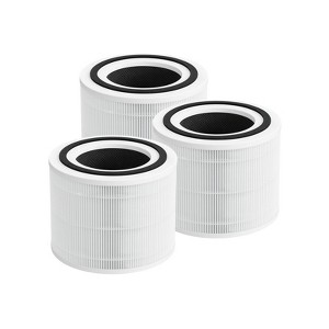 Nispira 3-in-1 True HEPA Carbon Filter Replacement Compatible with 240 Air Purifier, 3 Packs - 1 of 4