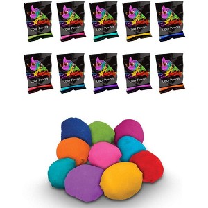 Chameleon Colors - 10 Count 70g Holi Color Powder Pack with 10 Refillable Color Balls - 1 of 1