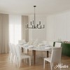 Hunter Fan Sunjai 9 Light Chandelier Ceiling Light Fixture Matte Black - 2 of 4