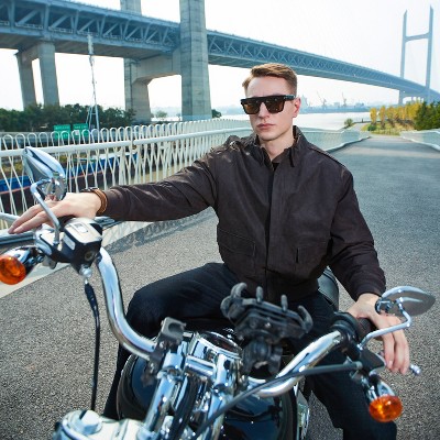 Landing Leathers Men's A-2 Distressed Leather Flight Bomber Jacket X-Large — фото 4