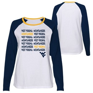 NCAA West Virginia Mountaineers Girls' Long Sleeve T-Shirt - 1 of 3