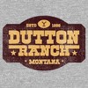 Women's Yellowstone Distressed Dutton Ranch Montana Est 1886 Logo T-Shirt - 2 of 4