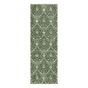 Vintage Floral Print Large Living Room Rugs, Washable Non Slip Dining Room Bedroom Carpet, Traditional Floor Cover for Home Office - 1 of 4