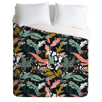 Marta Barragan Camarasa Brushstrokes Leaves of Nature Comforter Set - Deny Designs