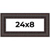 PosterPalooza | Panoramic 3.5" Wide Ornate Brown Frame - UV Acrylic, Foam Board Backing, Hanging Hardware - 2 of 4