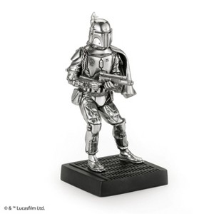 Royal Selangor Hand Finished Star Wars Collection Pewter Boba Fett Figurine Gift - 1 of 4