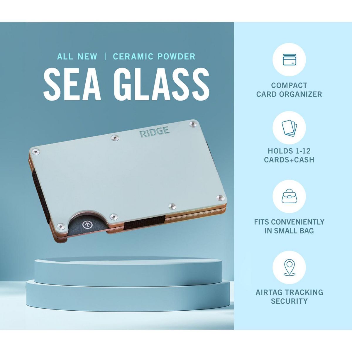 Ridge One Size Ridge Wallet - Sea Glass Wallet AUWAI10 Sea Glass 1 - thumbnail 3