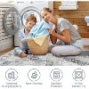 2x6 Runner Rug Machine Washable Rugs Non Slip Non Shedding Rug Vintage 
 Distressed Rug Foldable Low Pile Indoor/Outdoor Carpet, Blue - 4 of 4