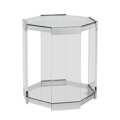 target glass end tables