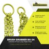 Brush Grubber Extreme 6 Foot Long Triple Chain ATV, UTV, and Tractor Shrub and Clump Grubber for Removing Scrubs, Brush, and Small Trees, Green - 2 of 4