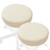 Saloniture 2-Pack Round Stool Seat Cover, Waterproof Slipcover for Swivel Chair or Barstool - 2 of 4